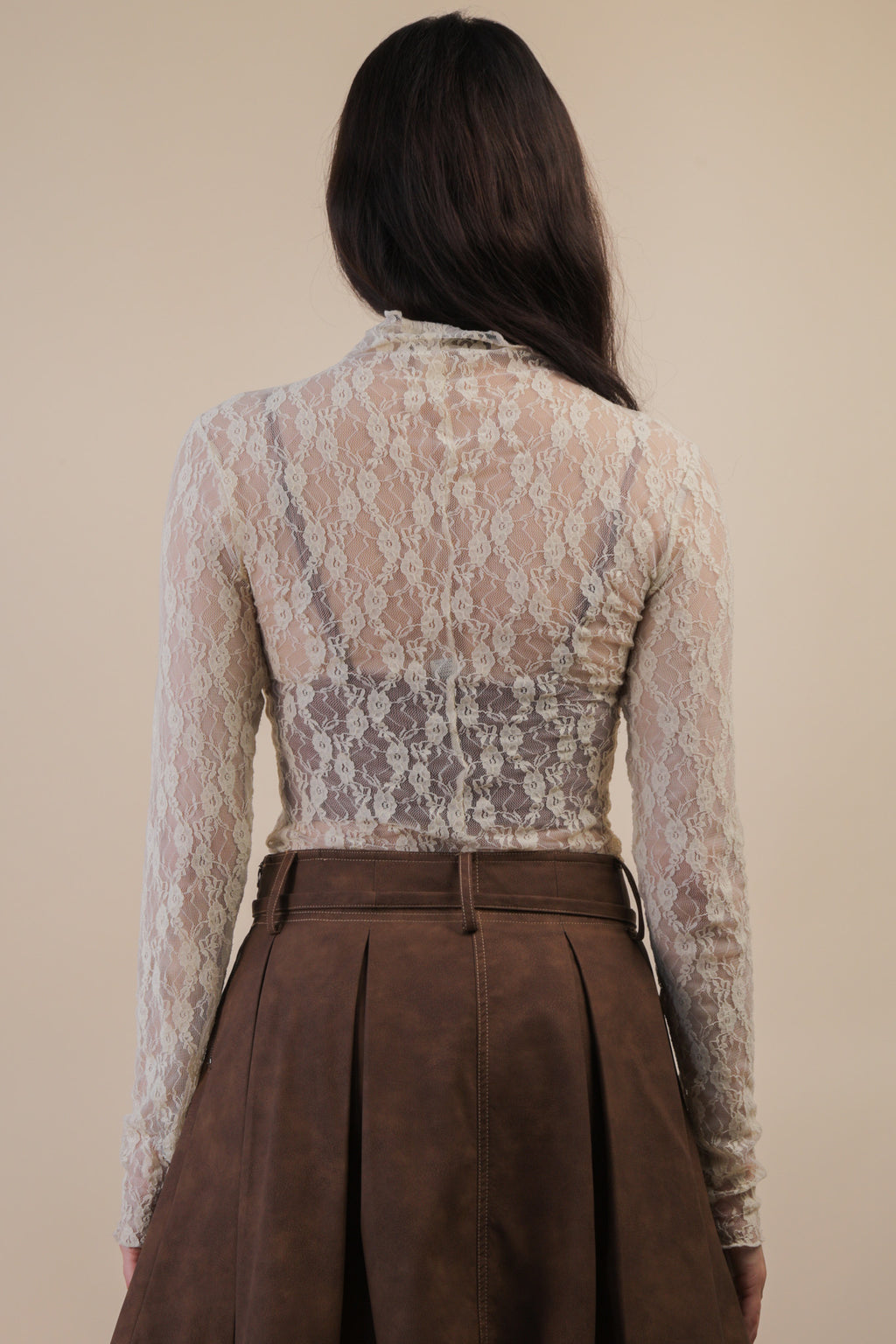 Champagne Sheer Long Sleeve