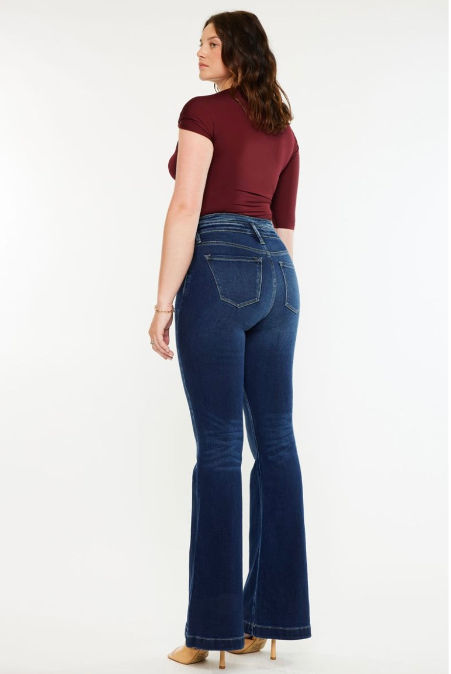 Kancan Blaitrn Ultra High Rise Flare Jeans - Curvy