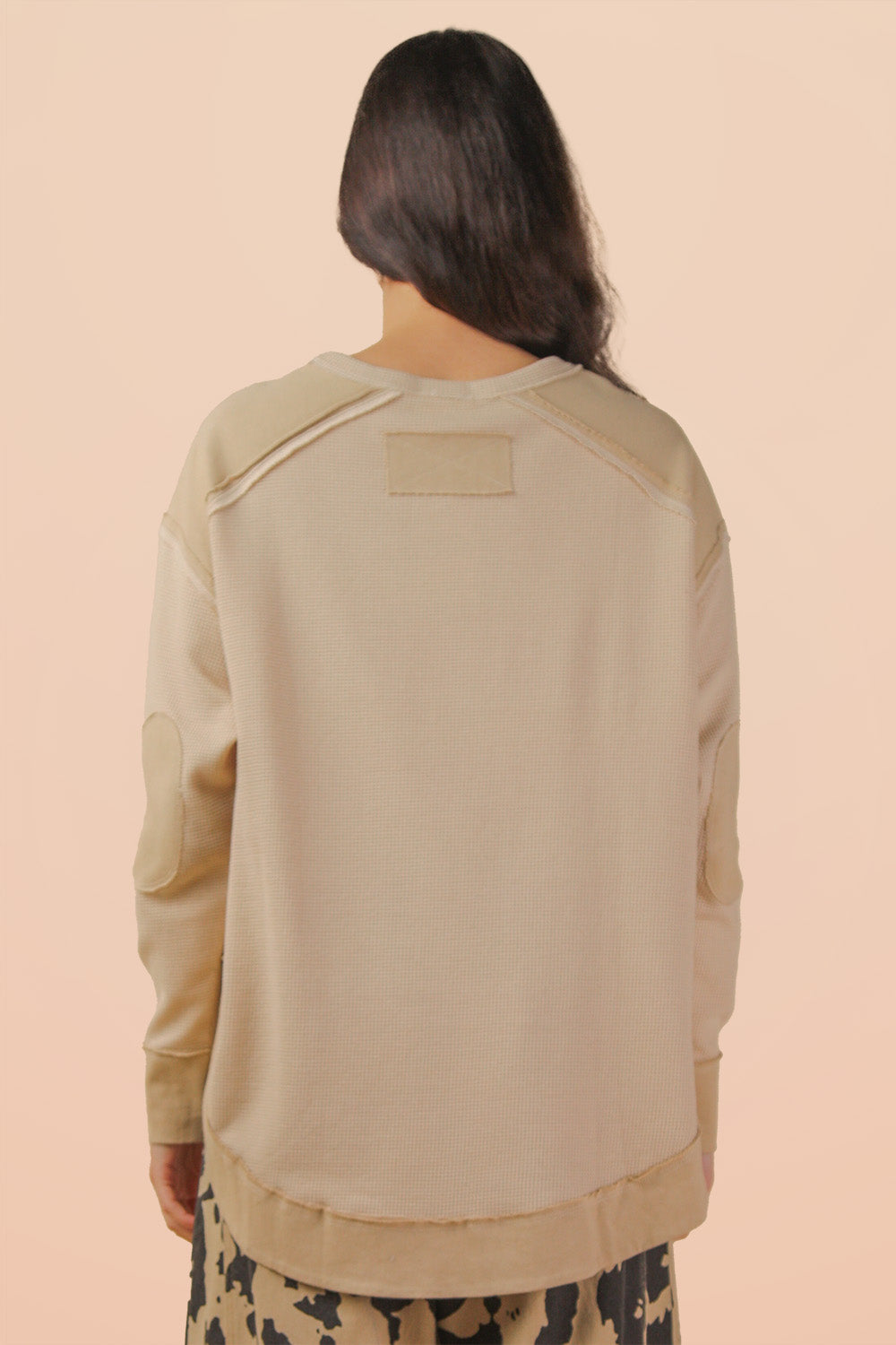 Mocha Oversized Mineral Wash Long Sleeve